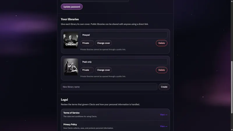 Clecto screenshot 2