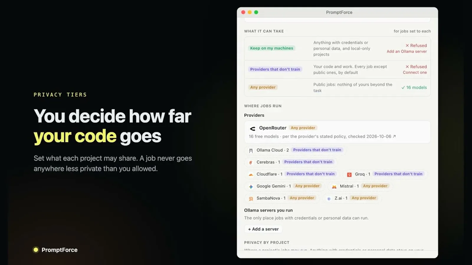 PromptForce screenshot 1 (video preview)