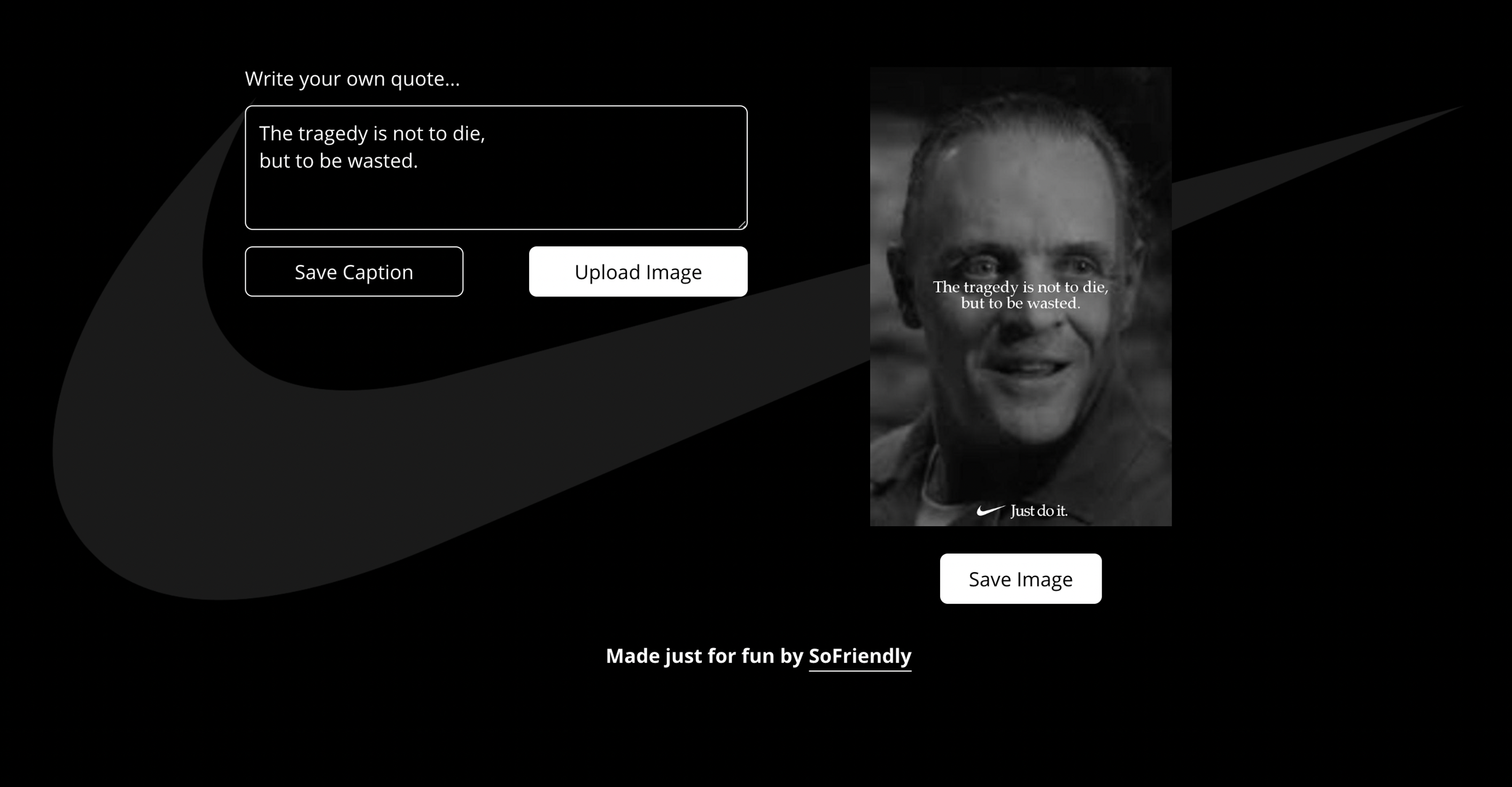 Nike Ad Generator gallery image