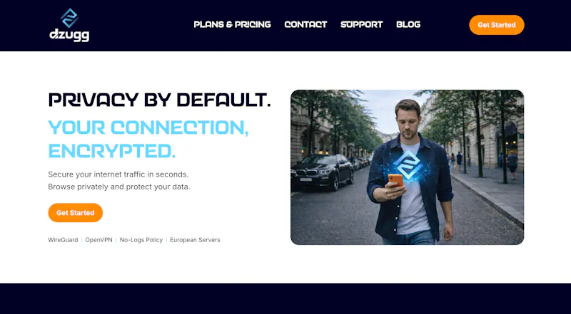 dzugg VPN screenshot 1