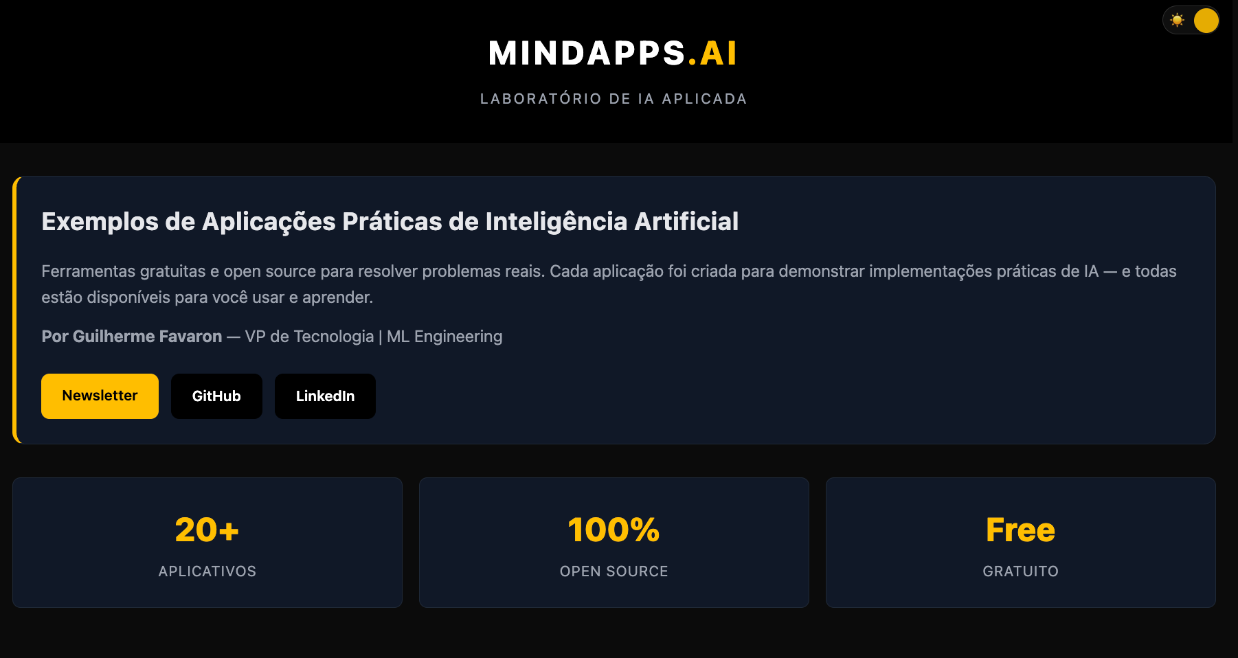 MindApps.ai - Main product screenshot demonstrating key features and user interface