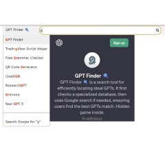 GPT Finder Chrome Extension