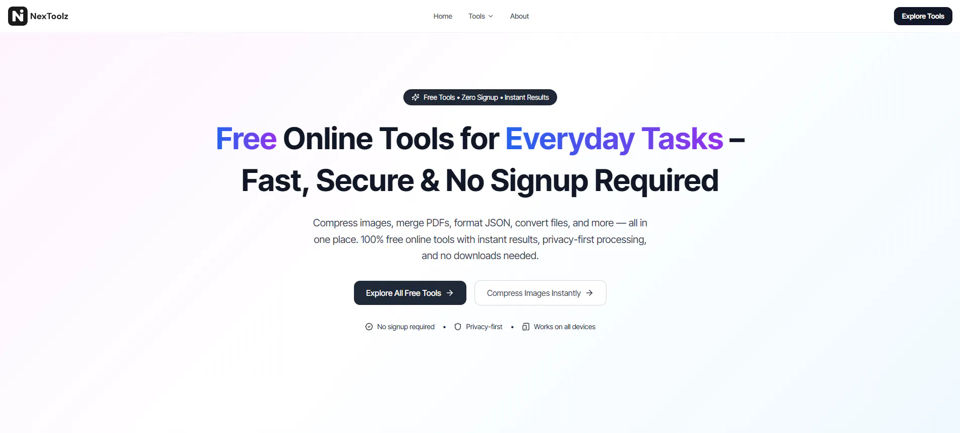 NexToolz 제품 배너