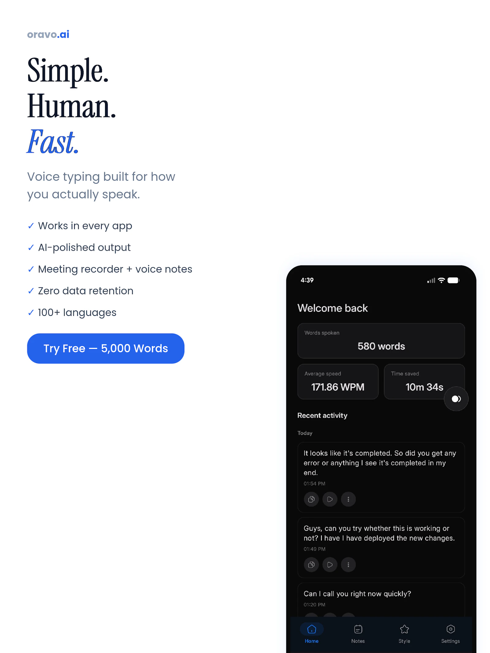 Oravo.ai screenshot 10