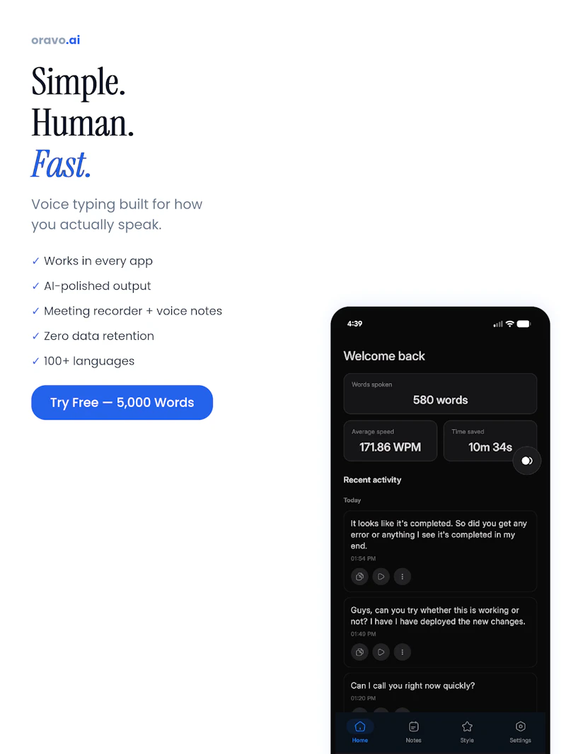 Oravo.ai screenshot 10