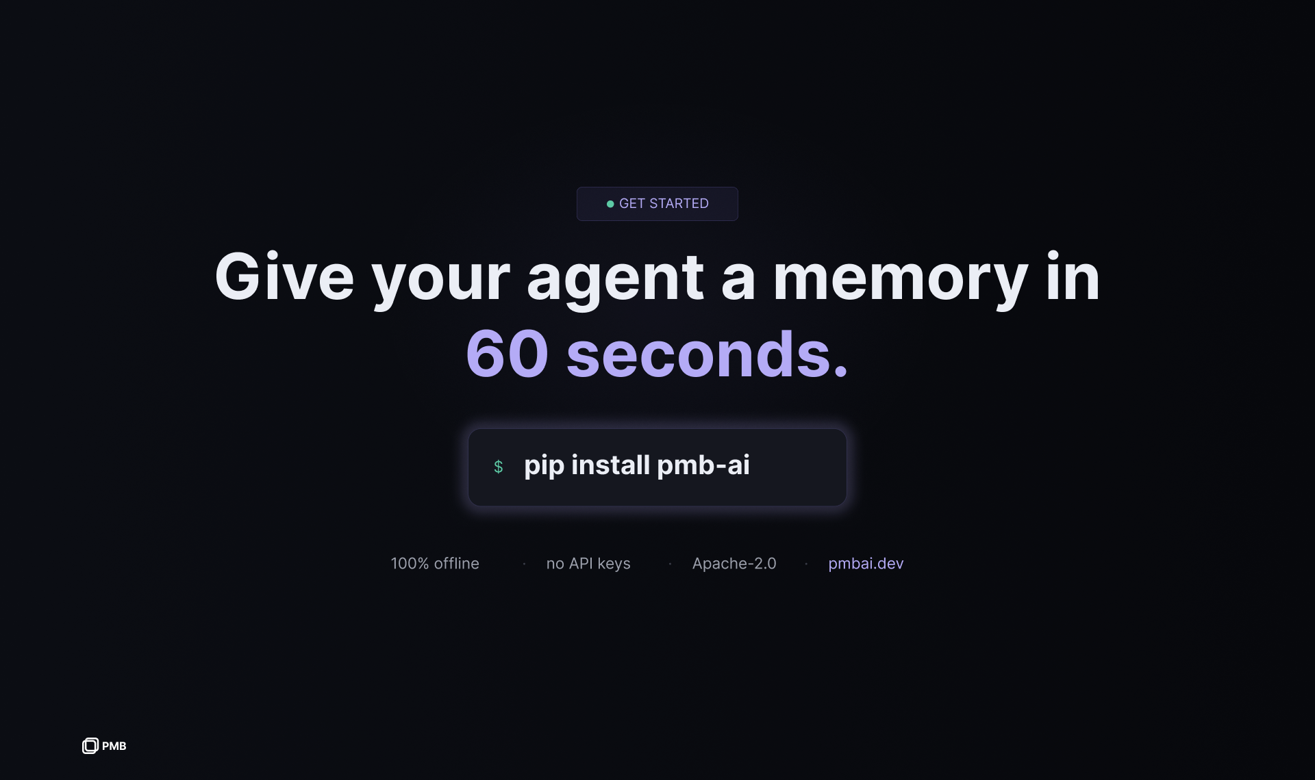 PMB | Local-first memory for AI gallery image
