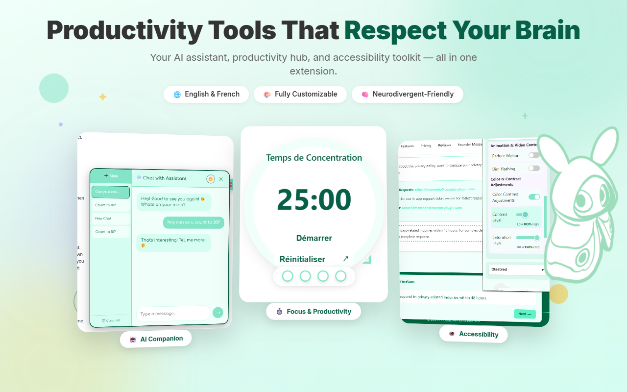 Cocoon - Mindful Productivity Extension gallery image