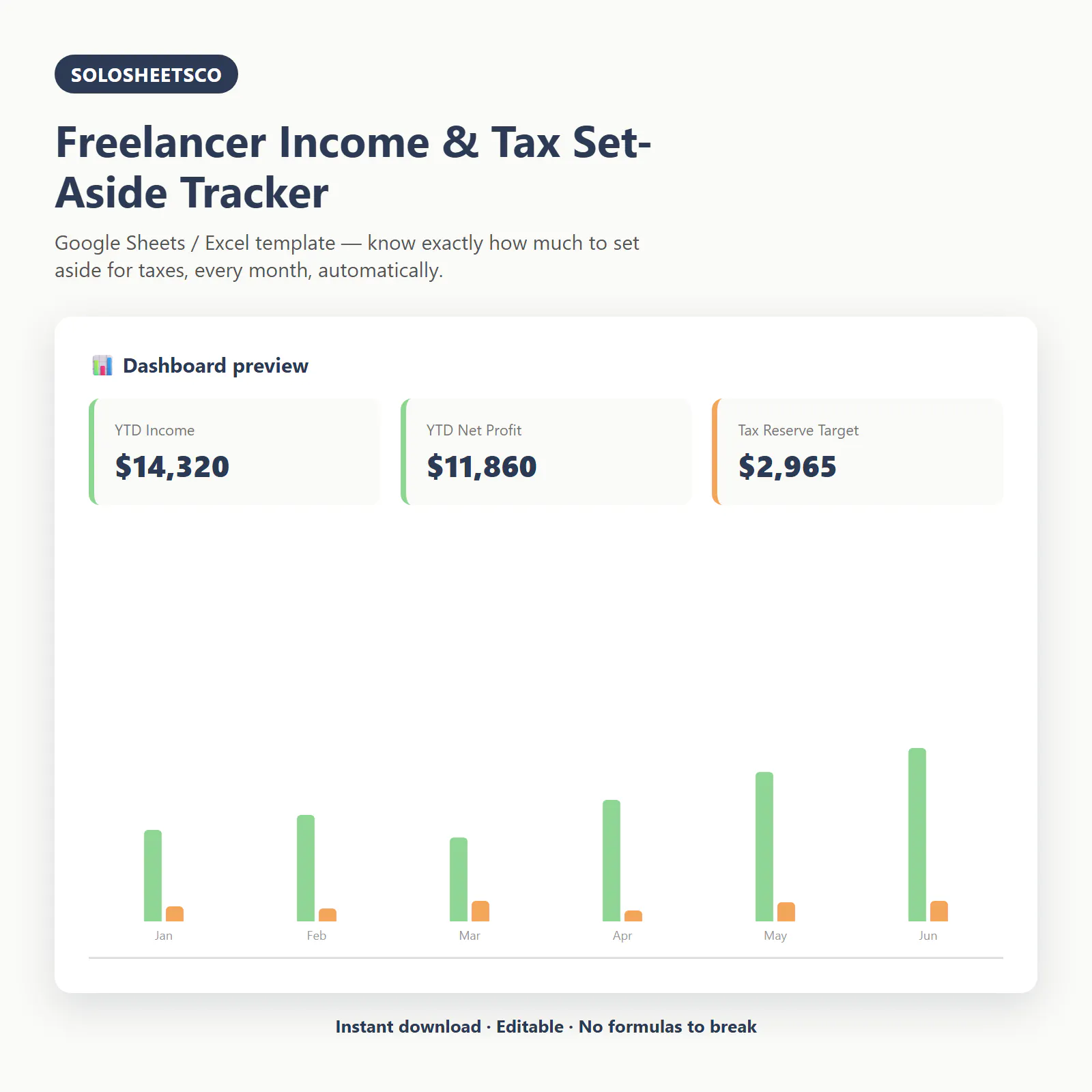 SoloSheetsCo — Templates for Freelancers screenshot