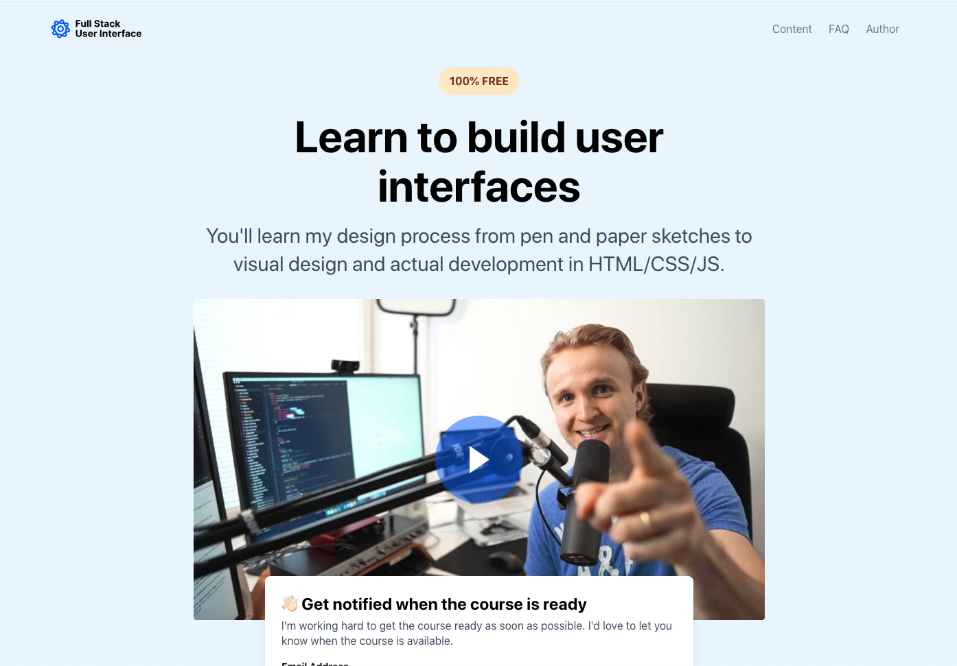 Full Stack User Interface gallery image