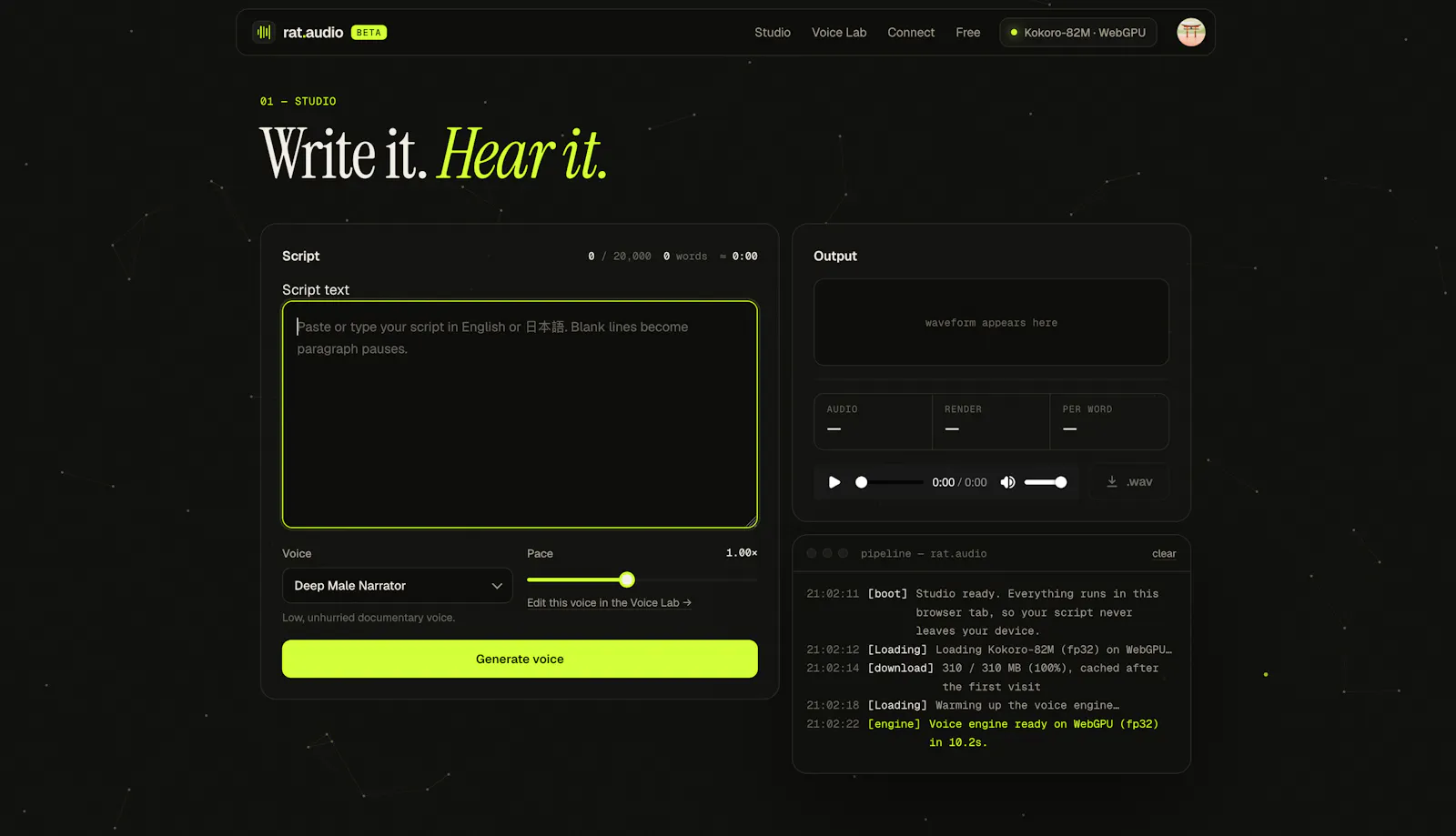Beta relase v1 screenshot 1