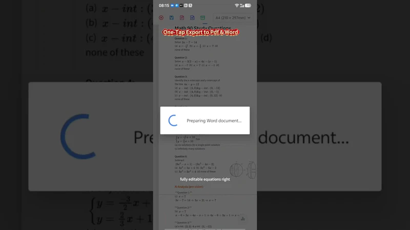 AI MathScanner: Exact Layout OCR screenshot 1 (video preview)