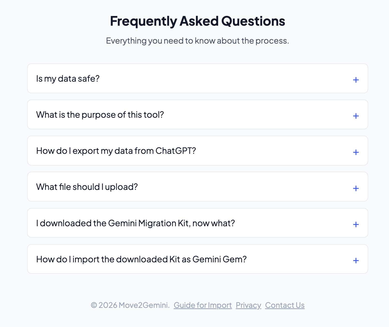 Move2Gemini - Screenshot 5 showing product features and functionality