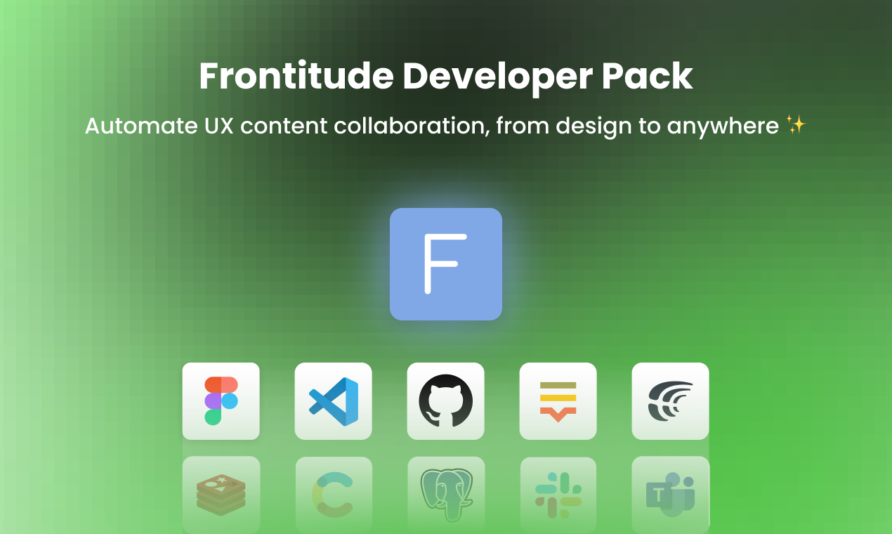 startuptile Frontitude Developer Pack-Automate UX content workflows from design to anywhere