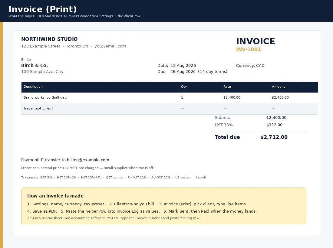 Solo Invoice OS