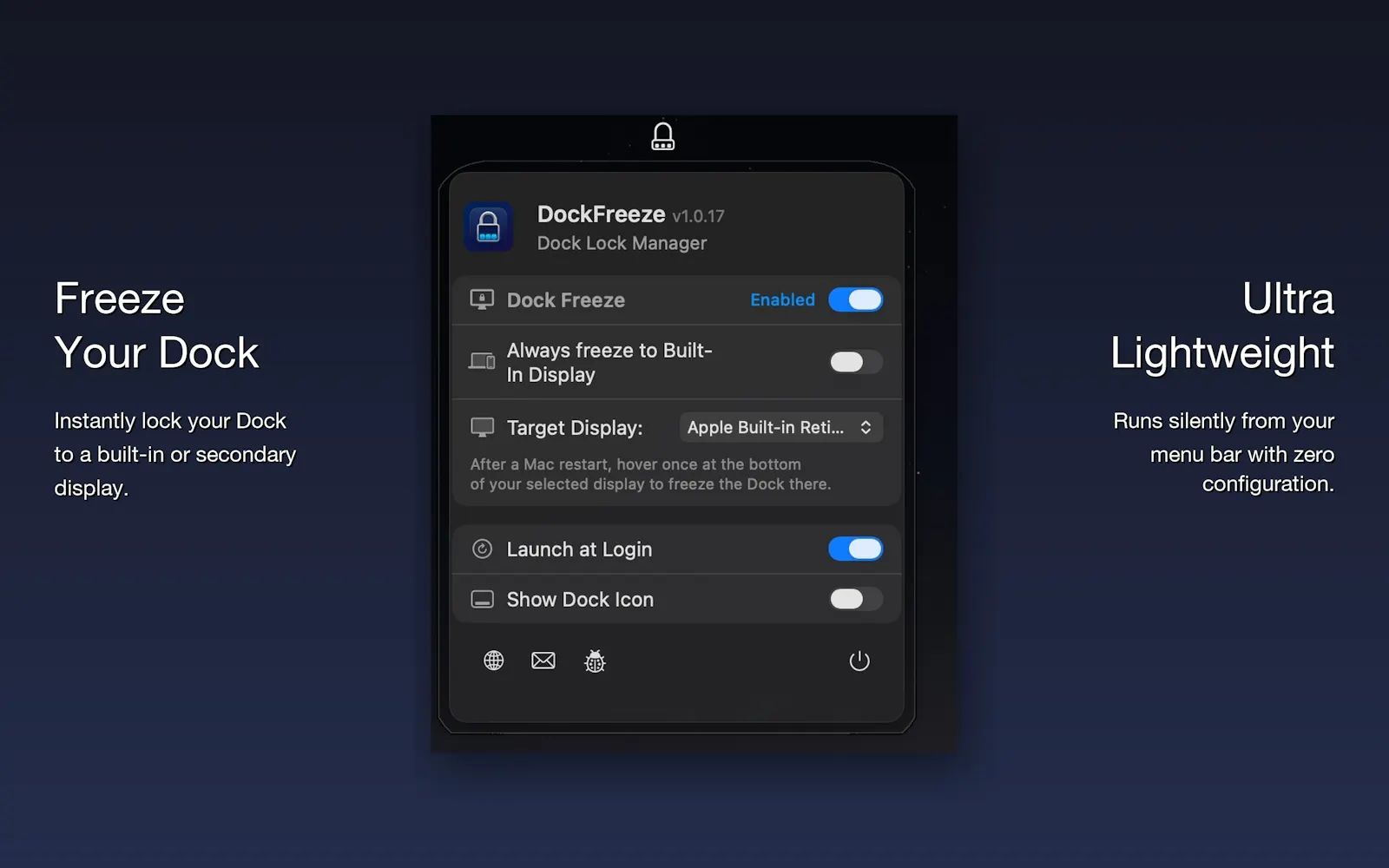 DockFreeze screenshot 2