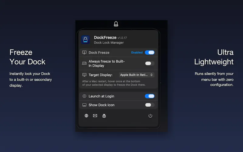 DockFreeze screenshot 2