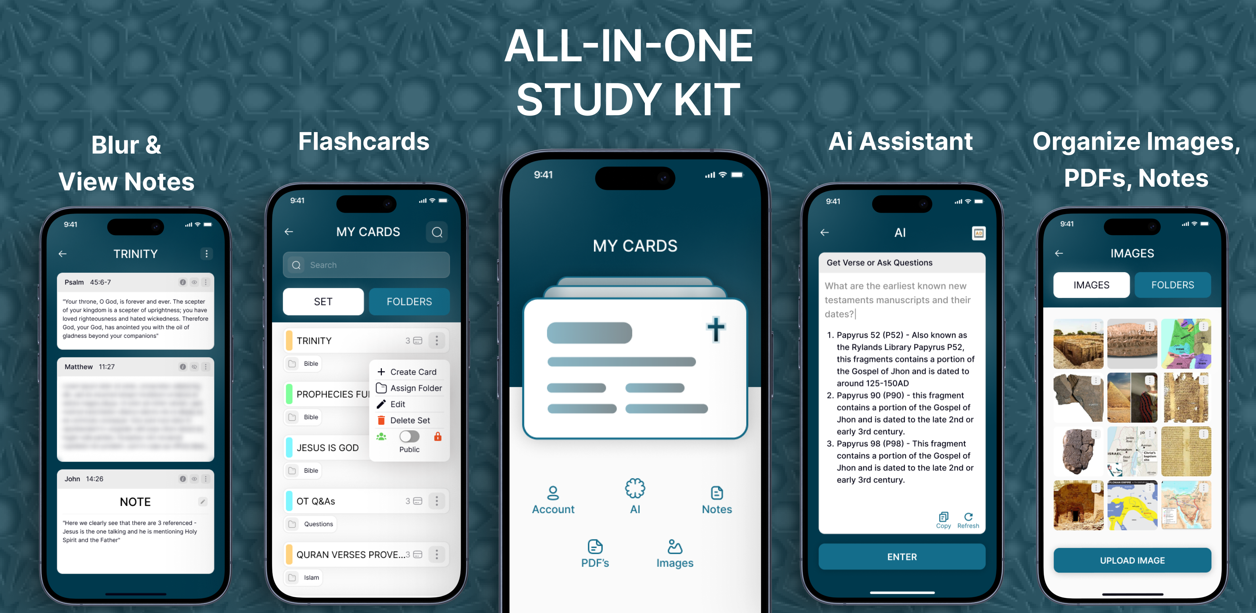 Bible Flashcards & A logo