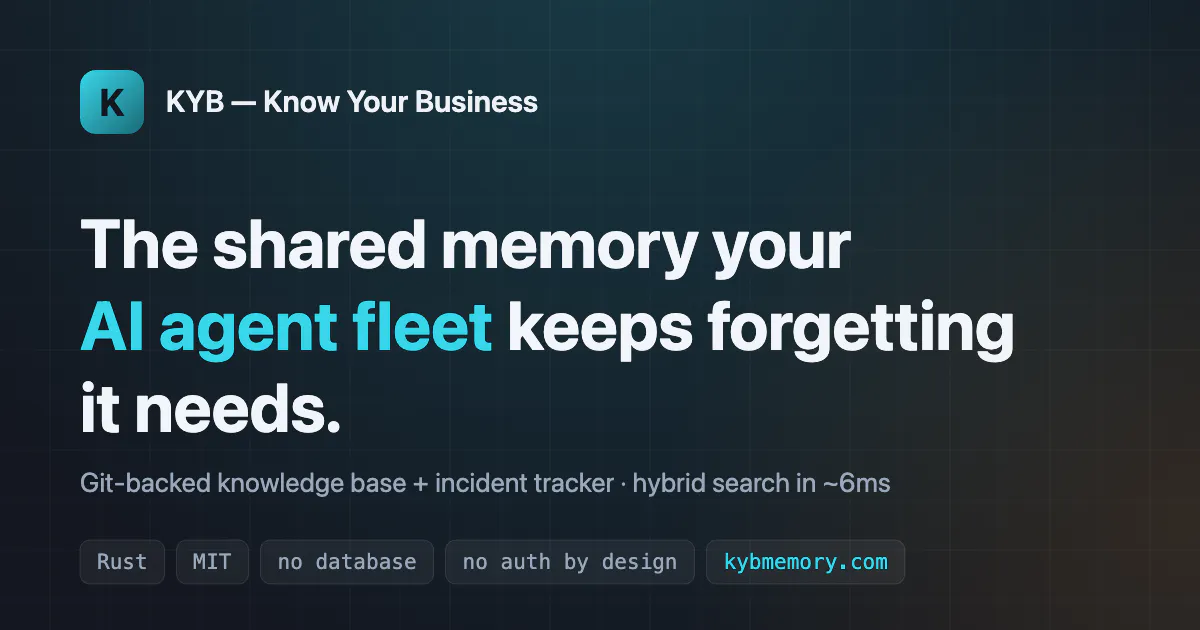 KYB - Shared Memory for AI Agents gallery image