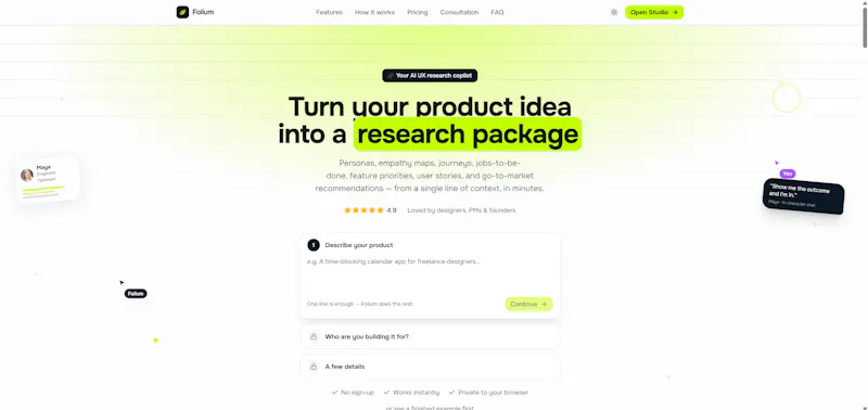 Folium AI screenshot 2