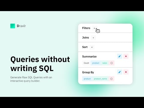 SQL Query Generator by Draxlr gallery image