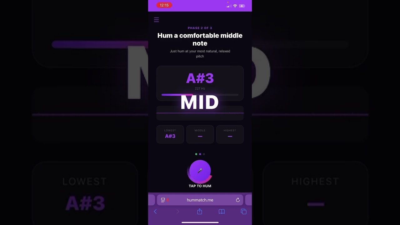 HumMatch gallery image