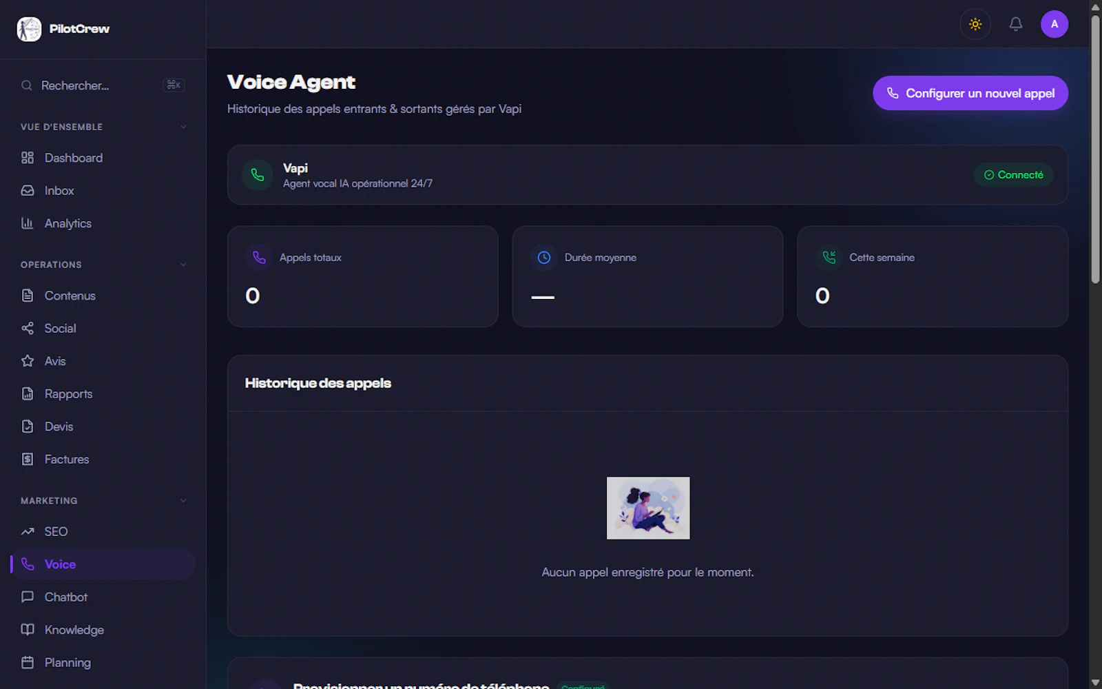 Agents IA autonomes pour PME — PilotCrew screenshot 4