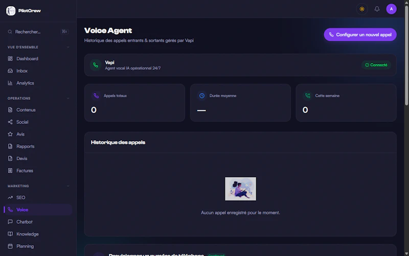 Agents IA autonomes pour PME — PilotCrew screenshot 4
