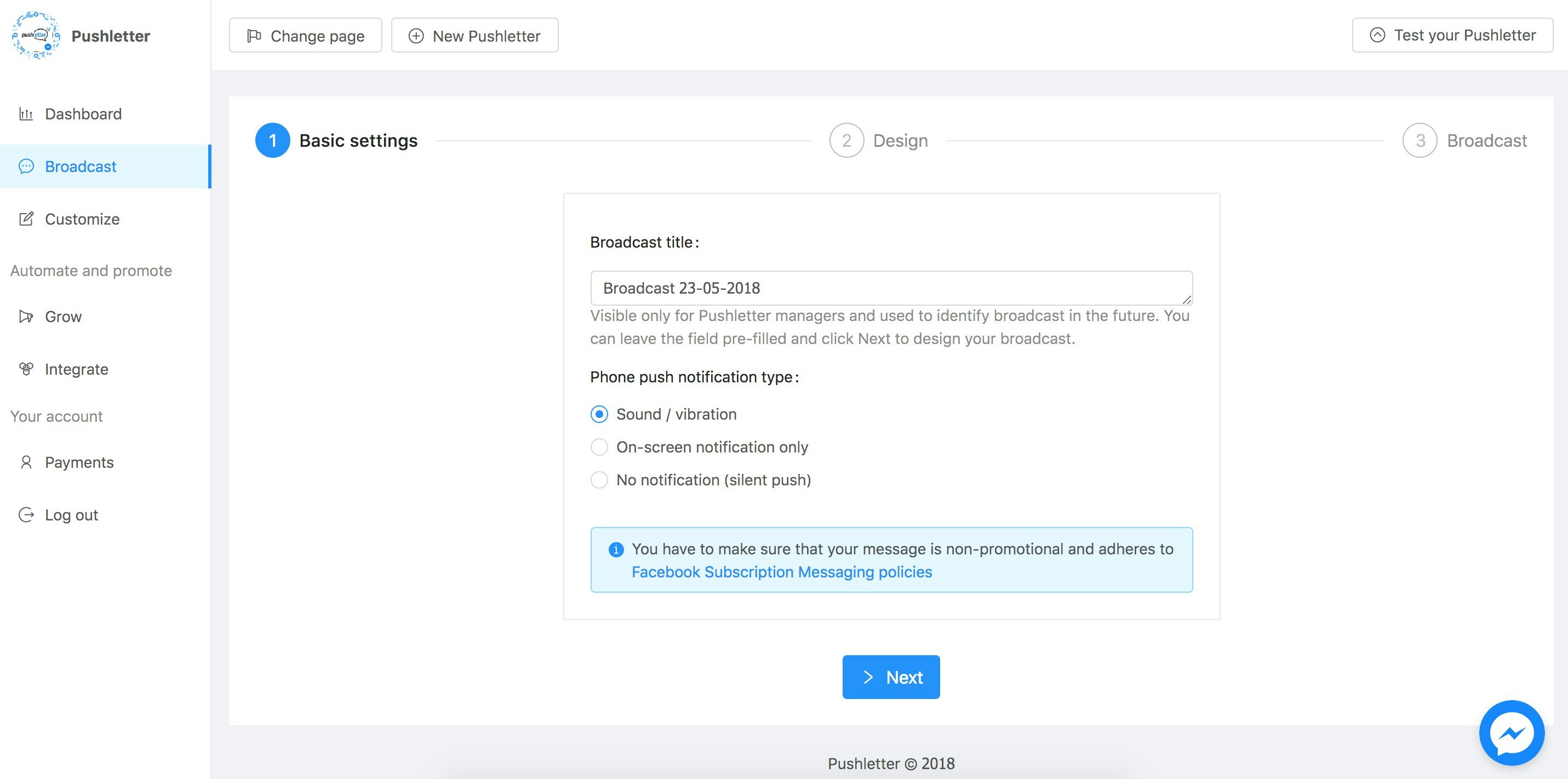 Pushletter gallery image