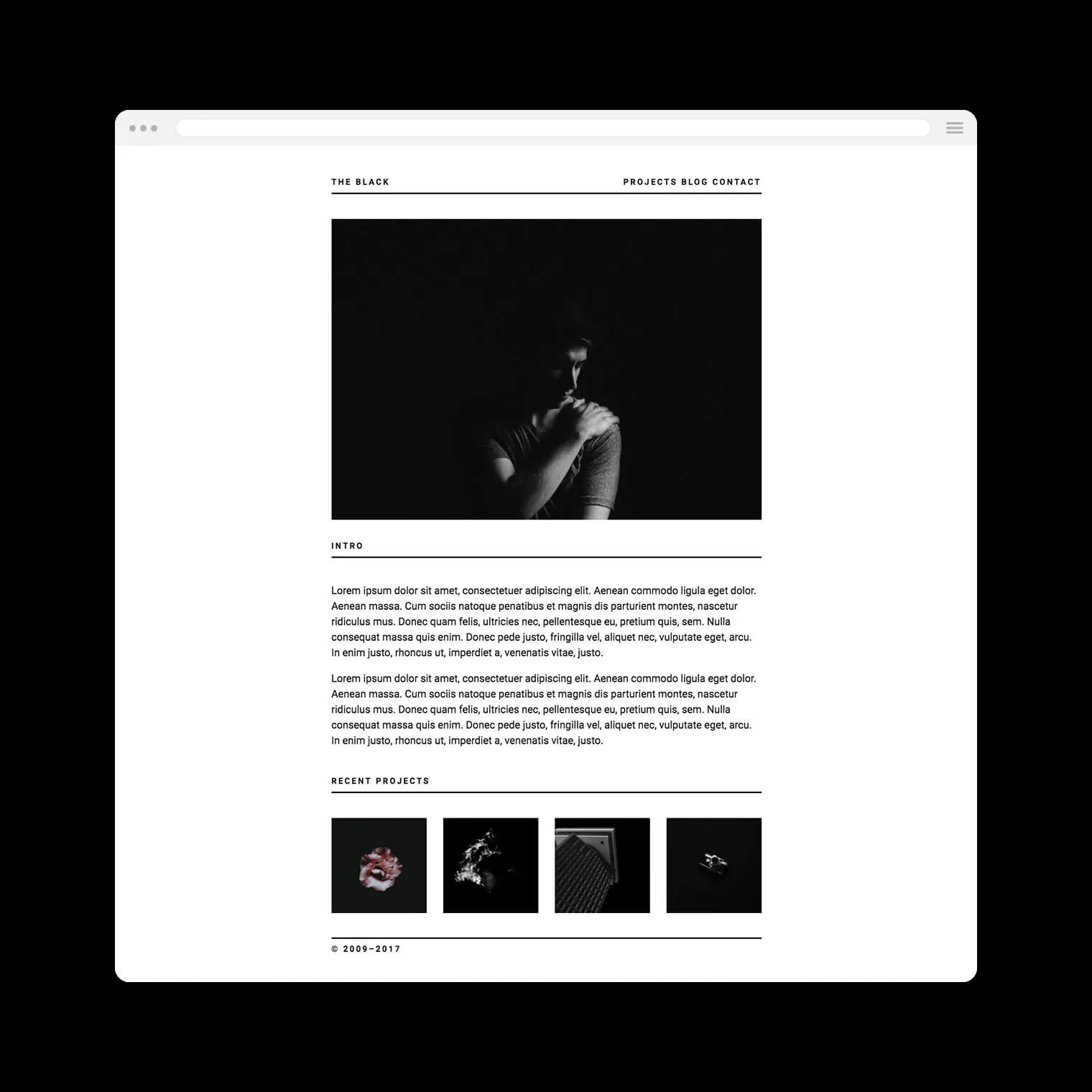 The Black - Kirby CMS theme