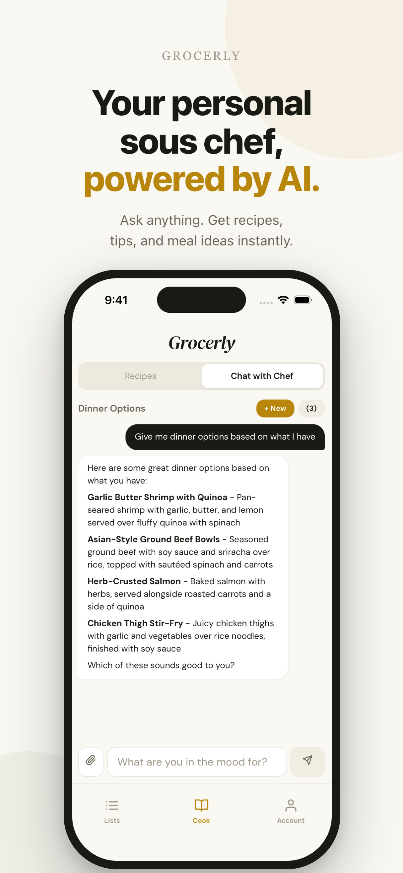 Grocerly: AI Recipe & Grocery gallery image