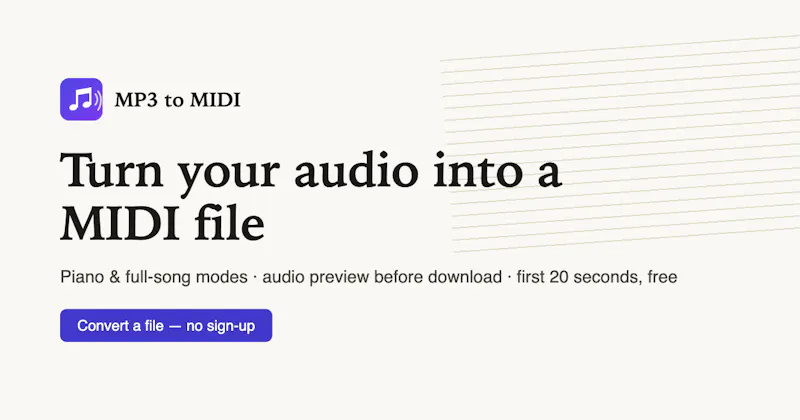 MP3 to MIDI Lab screenshot 1