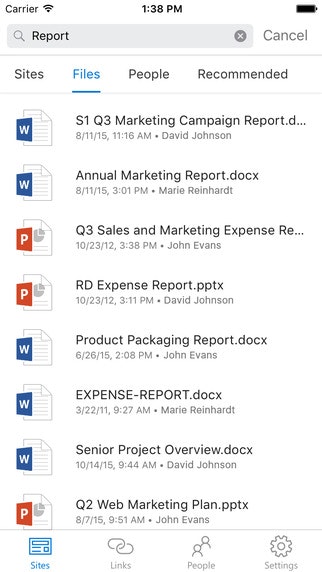 SharePoint for iOS gallery image