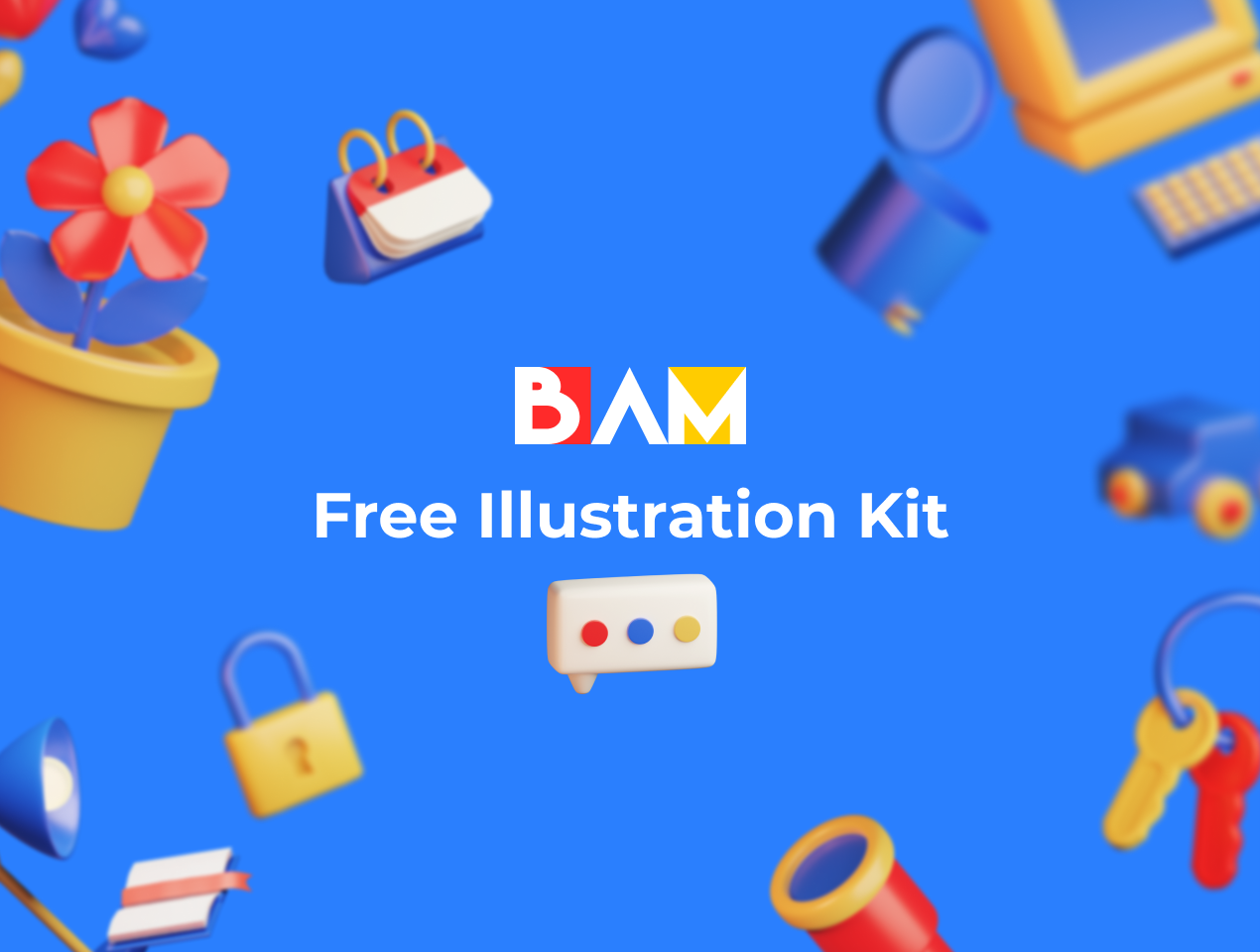 BAM Free 3D Illustration Kit gallery image