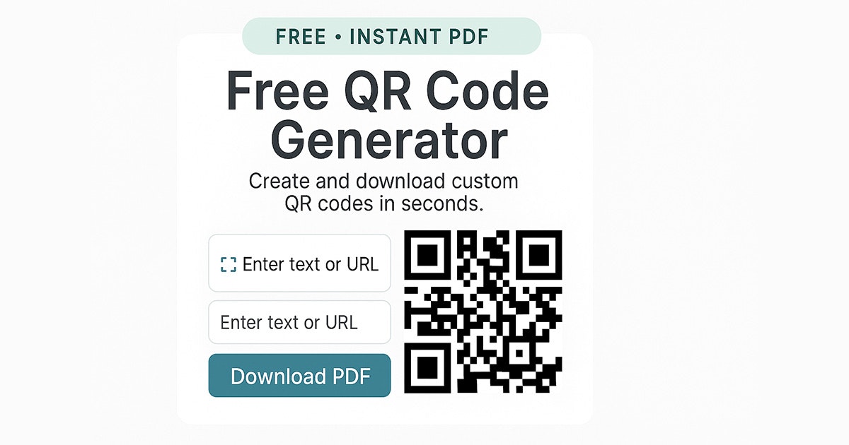 QR 코드 생성기 : 무료 문서 메이커 - 무료 AI QR 코드 생성기 - 가입 없음, 인스턴트 다운로드 미디어 1