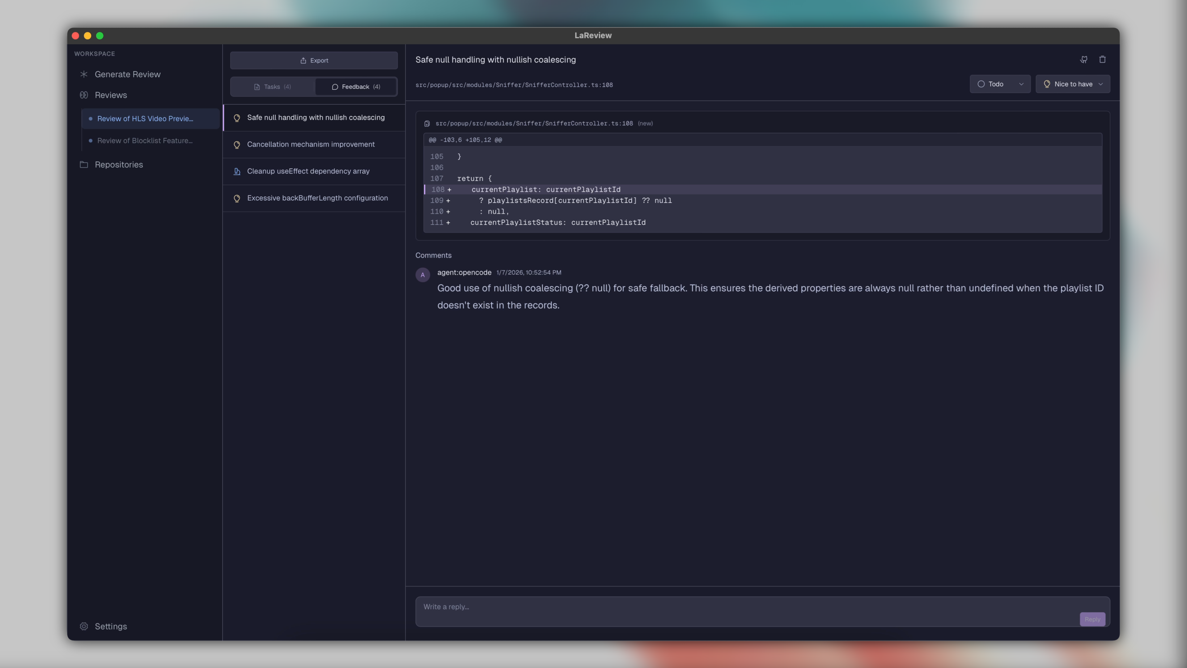 LaReview gallery image