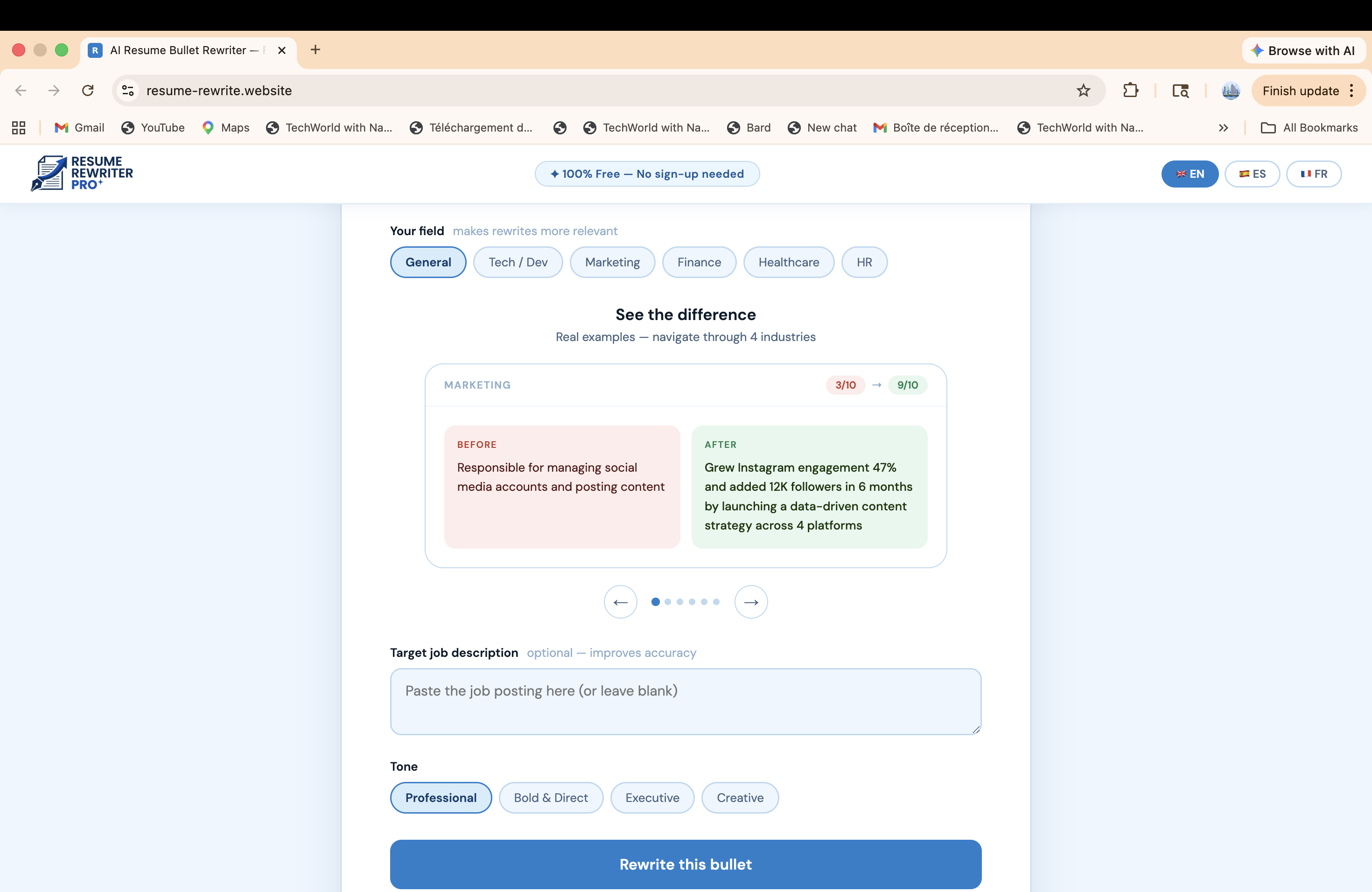 Resume Rewriter Pro gallery image