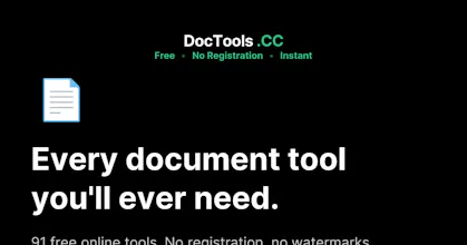 DocTools.CC ā Free Document & Image Tool gallery image