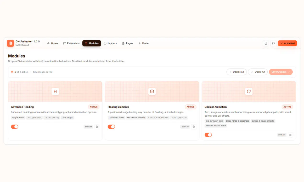 DiviAnimator gallery image