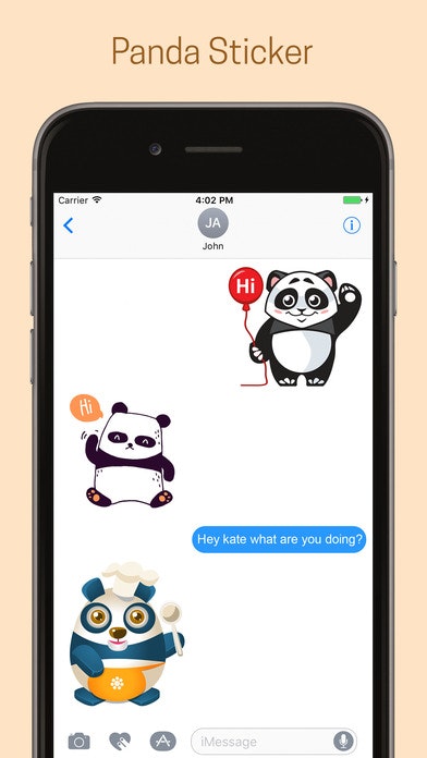 Panda Emoji Stickers - iMessage gallery image