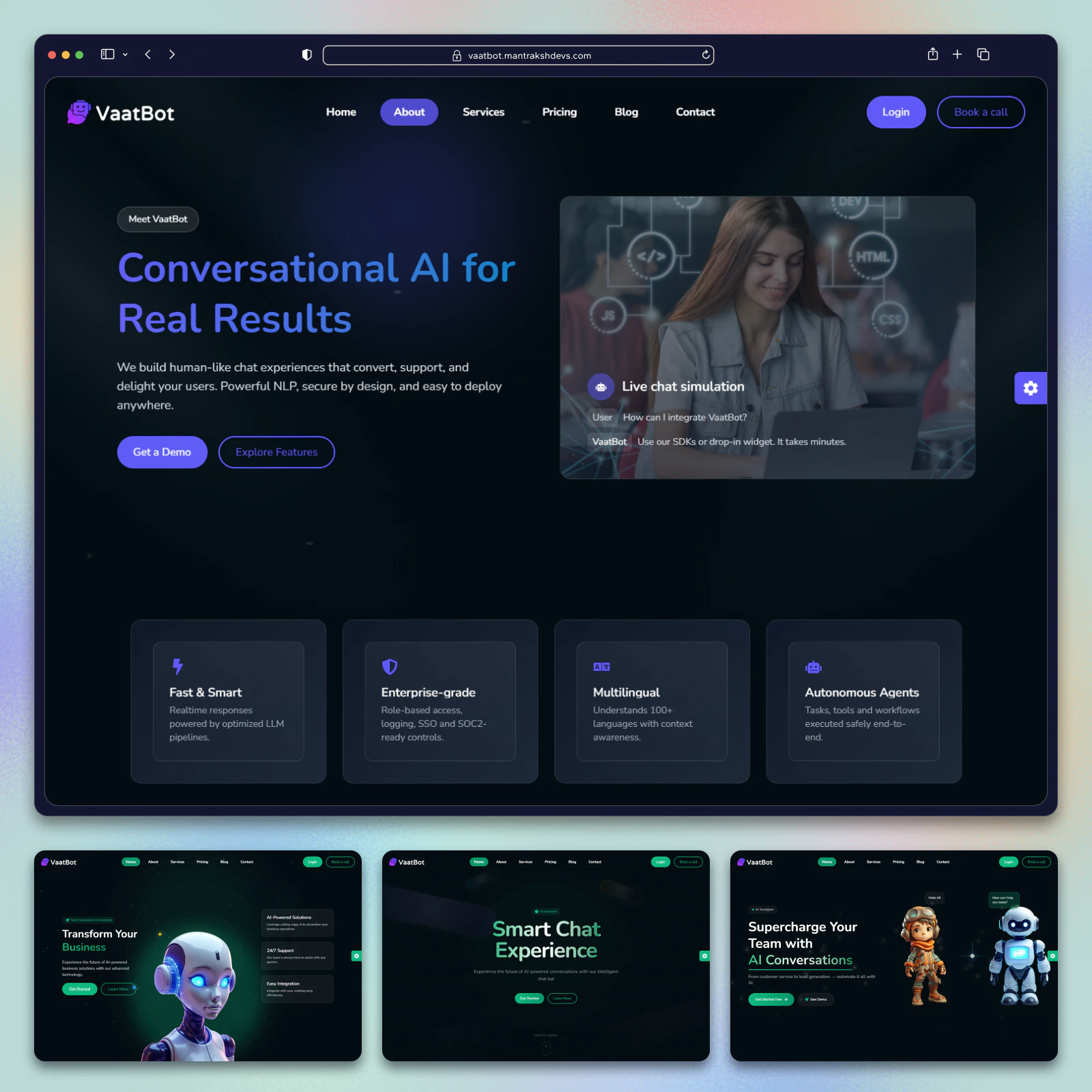 VaatBot - AI Chatbot screenshot 1