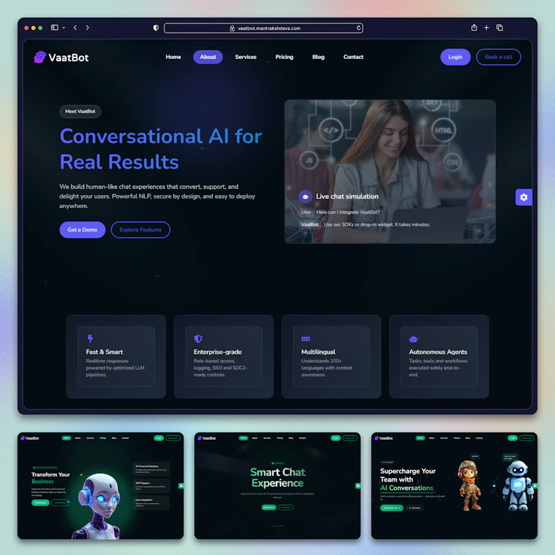 VaatBot - AI Chatbot screenshot 1