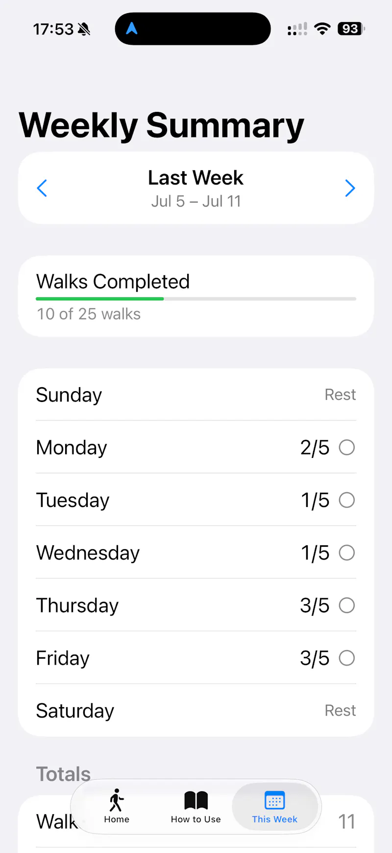 Stepwise Improvements: Walking screenshot 3