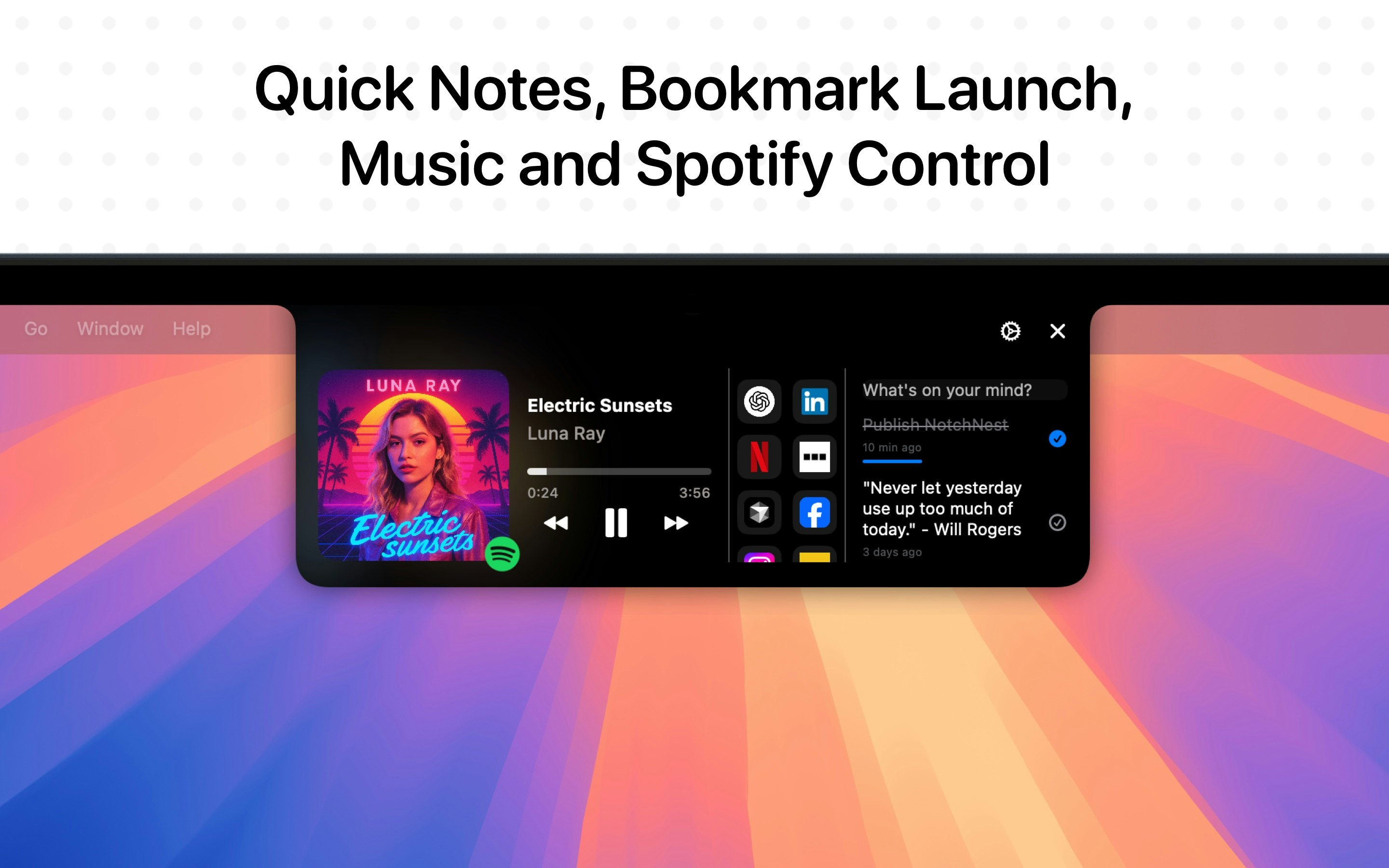Notchnest: Quick Access Hub media 3