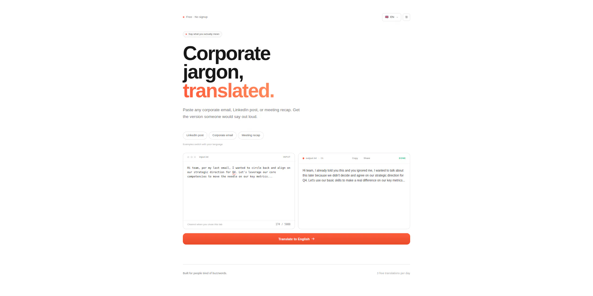 Corporate Jargon Translator gallery image