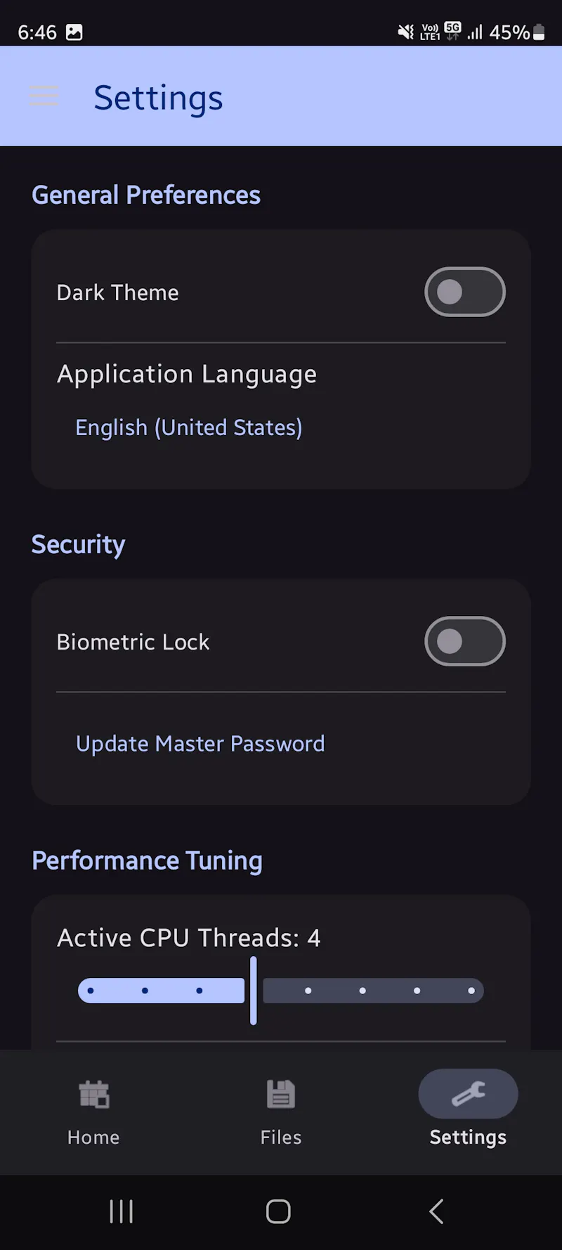 Optimind compress and Archiver  screenshot 2