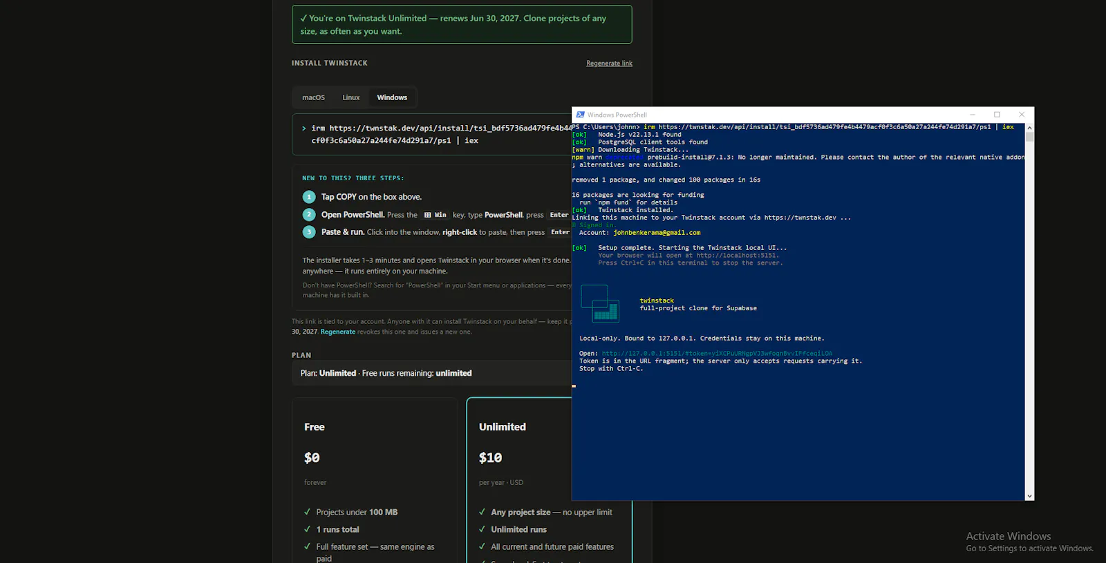 Twinstack screenshot 3