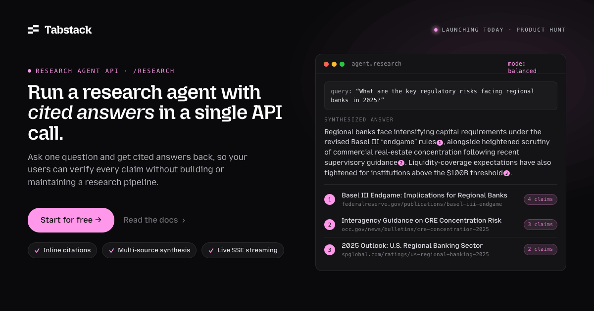 Tabstack Web Research gallery image
