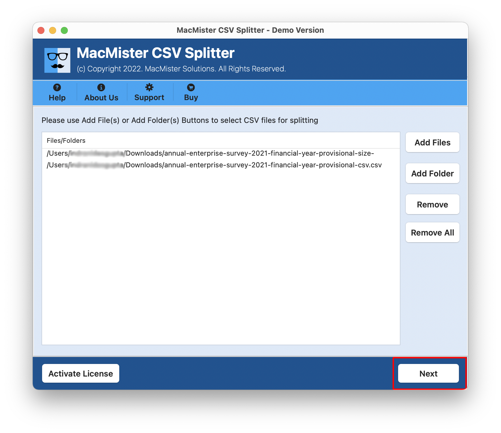 MacMister CSV Splitter for Mac media 1