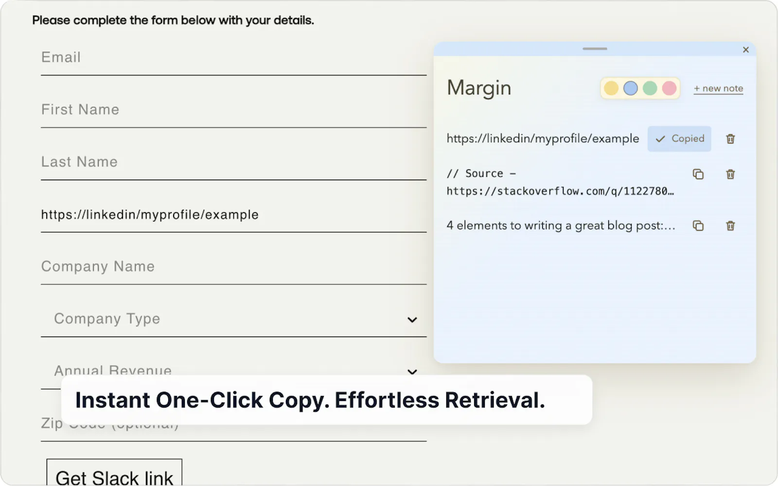 Margin screenshot 3