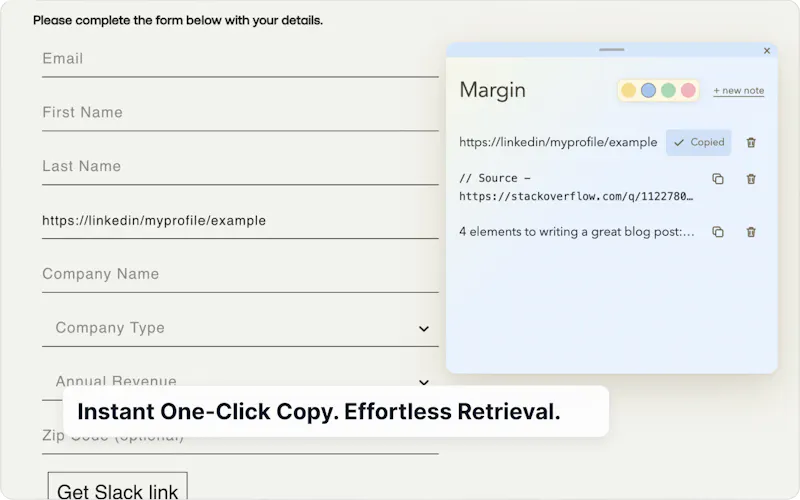 Margin screenshot 3